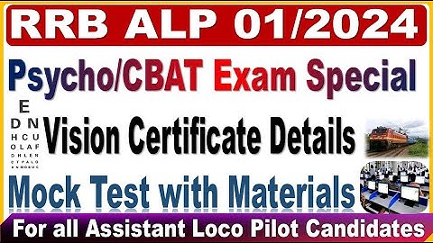 RRB ALP CBAT/Psycho test Related Special video for all by SRINIVASMech