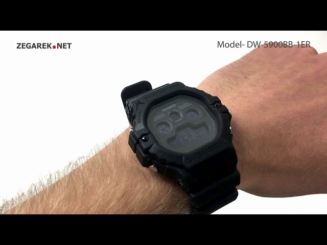 Casio G-SHOCK Original DW-5900BB-1ER - Zegarek.net - YouTube