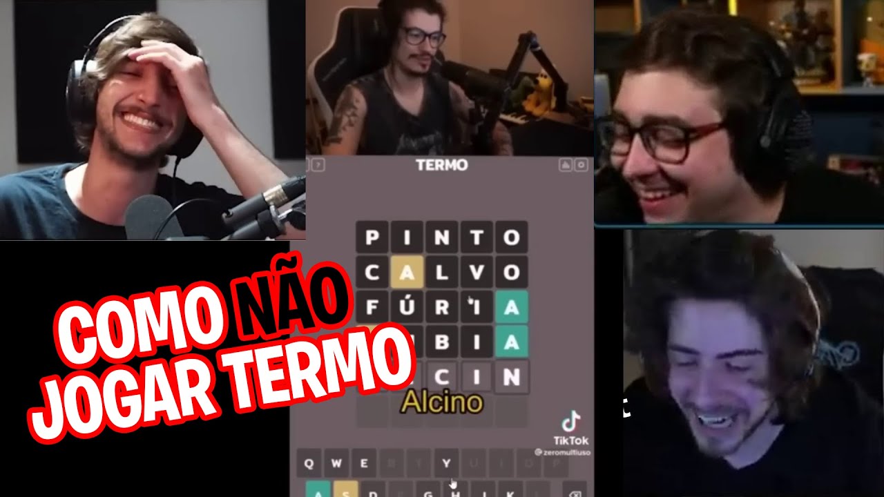 Streamers perdendo tudo reagindo ao Zero jogando TERMO