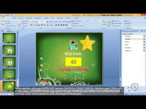 Video Merancang Soal Interaktif PG Powerpoint dengan Animasi