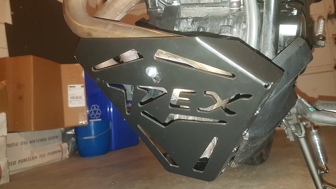 Kawasaki versys X 300, skid plate T-Rex instalacion (zxer46), (vlog#6)