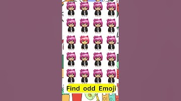 🎮 Spot the Odd One Out! 🧠  Emoji Puzzle Challenge #BrainTeaser #PuzzleFun #emoji #emojichallenge