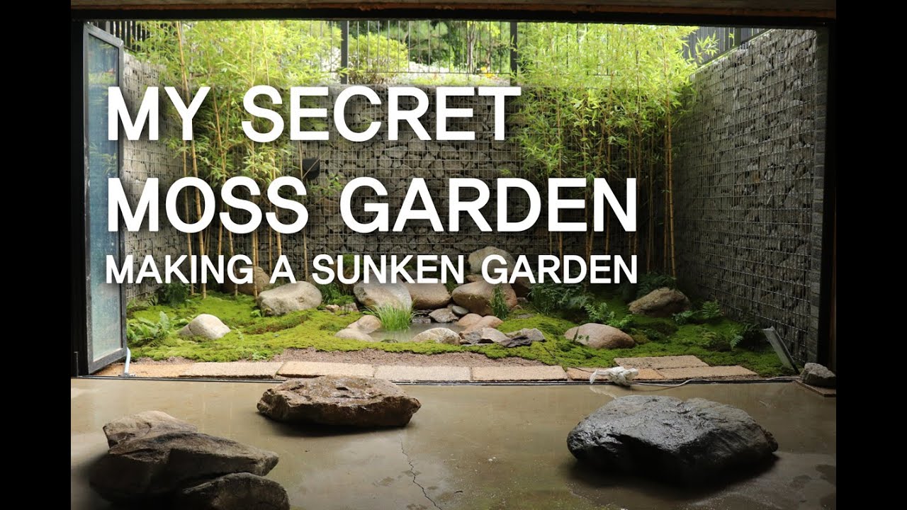My Secret Moss Garden 나만의 비밀 이끼 정원 만들기 Making A Moss Sunken Garden  지하 이끼 정원 만들기