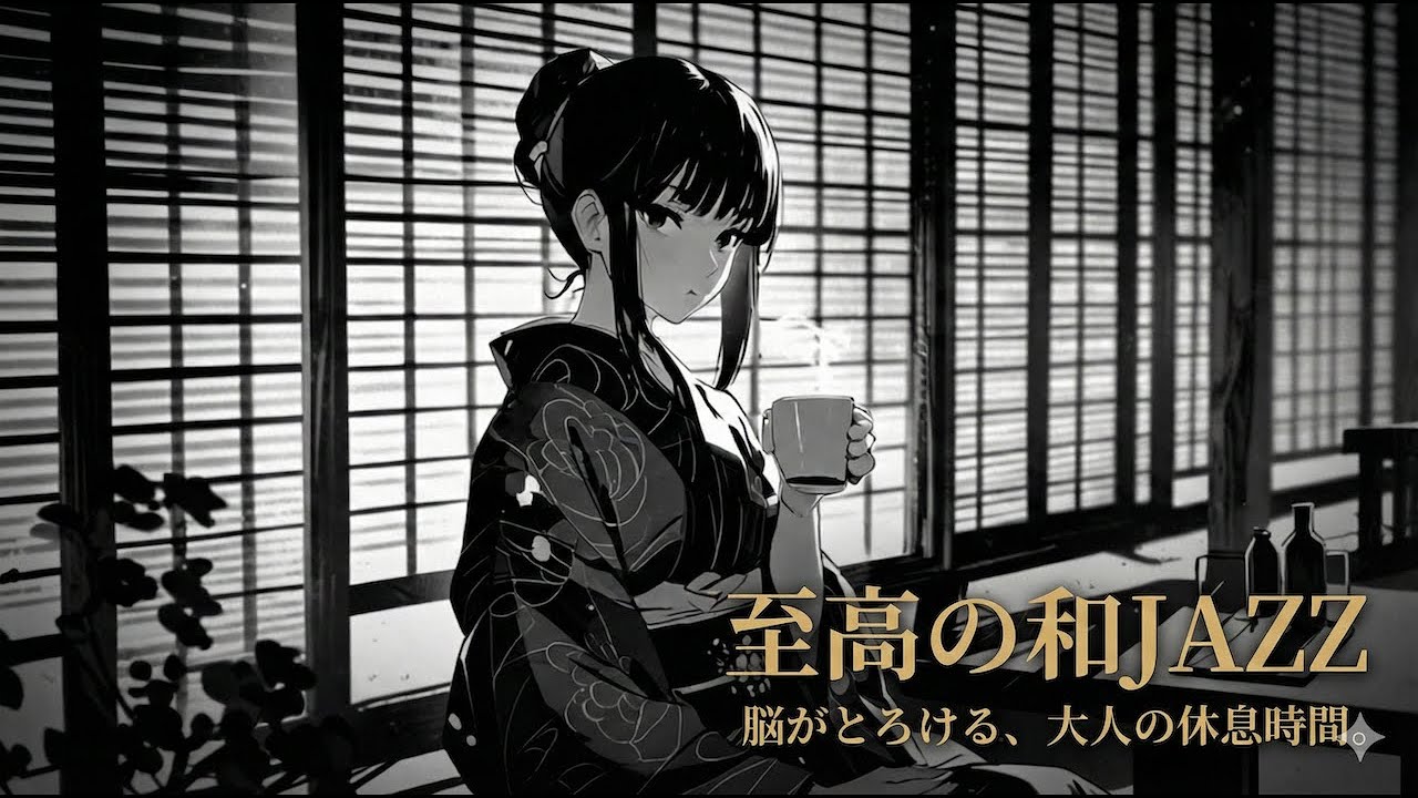 【和風BGM】冷えた心がじんわり温まる。哀愁とピアノが織りなす「大人の隠れ家」【冬の和風Jazz】