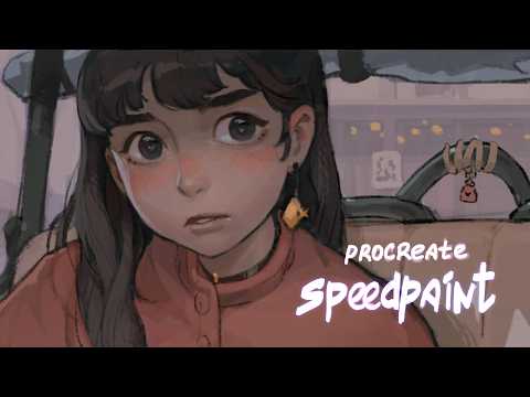 Speedpaint (Procreate Timelapse) Cat Taxi