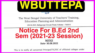 Notice for B.Ed 2nd sem,session 2021-23,WBUTTEPA,Notice for b.ed 3rd sem school internship