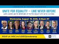 Unite for Equality-  LGBTQ leaders and the importance of the pro-equality vote