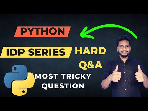 Python IDP Exam  Question & Answer | How Pass #idp test  Python Tutorial #crack Alphabates logic