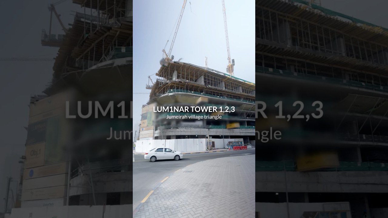 LUM1NAR TOWER 1,2,3. Jumeirah Village Triangle. Construction update (November - December 2025)