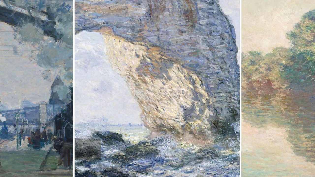 Claude Monet TV — Silent Art Gallery · October 8 Afternoon | The Manneporte Etretat & others
