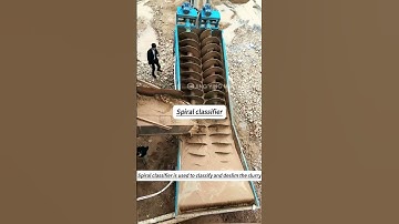 Spiral classifier separator machine details display #spiral #classifier #separation #jycrusher