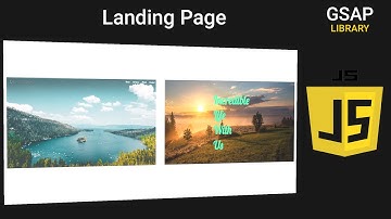 Simple Landing Page with HTML, CSS & JS (GSAP library)
