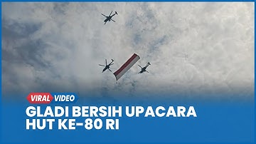 Detik-detik Gladi Bersih Upacara HUT ke-80 RI di Monas Tampilkan Jet Tempur dan Helikopter