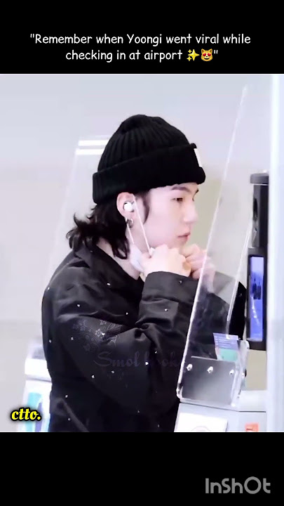 Download lagu Remember when Yoongi went viral while checking in at the airport✨️😻💜