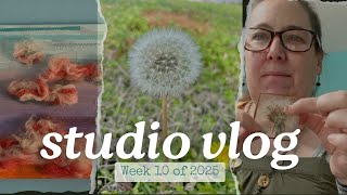 Studio Vlog Week 10 of 2025 | Mardi Gras, 100-Day Project, Thrifting