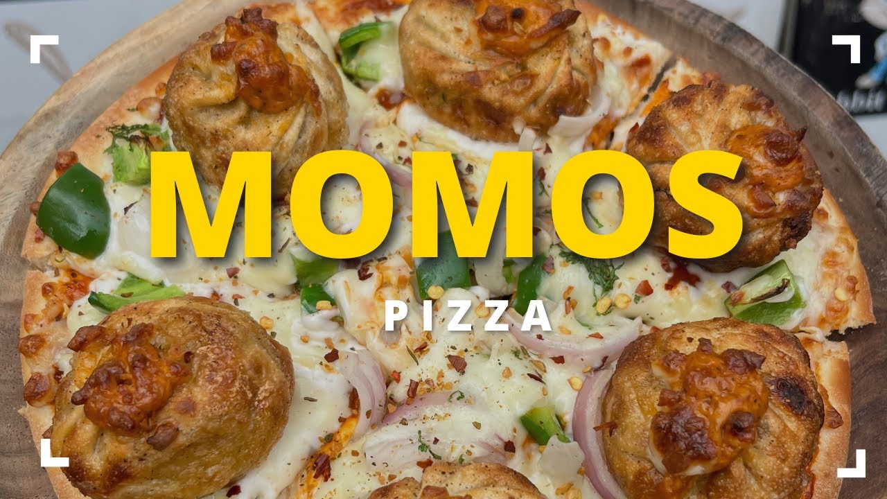 Best Momos Pizza in Delhi ️ Momo Pizza Paneer Momos ️ Pizza Making ️