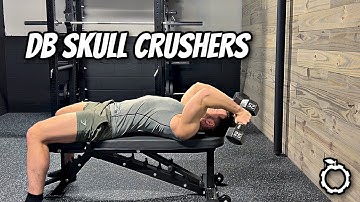 Dumbbell Skull Crushers - Flat Bench
