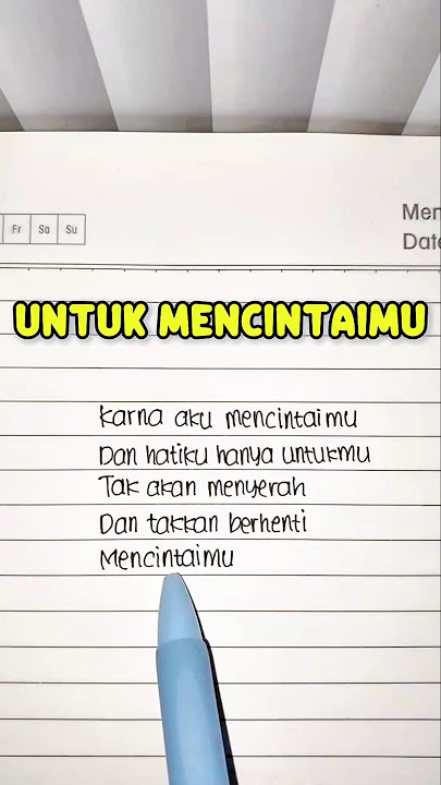 UNTUK MENCINTAIMU - Seventeen (Lyrics) Cover || 