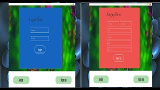 How to create Animated Login AND Singup Using Java FX..