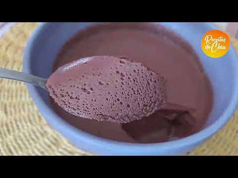 Mousse de Chocolate em Pó Simples no Liquidificador