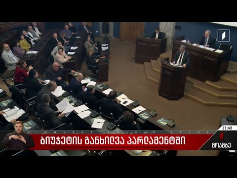 ბიუჯეტის განხილვა პარლამენტში