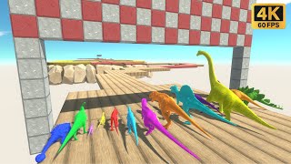 Neon Dinosaurs Zig Zag Speed Race - Animal Revolt Battle Simulator screenshot 5