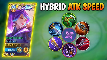 THIS NEW HANABI HYBRID ATTACK SPEED BUILD IS INSANE!! (MUST TRY)🔥| HANABI BEST BUILD 2023 | MLBB