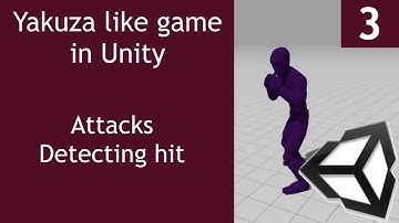 Yakuza like Game in Unity Tutorial Episode 3 Attack and Hit detection [ENG SUB]