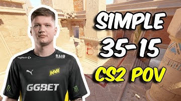 s1mple (35/15) vs FACEIT Ranked (Anubis) Oct 23, 2024 | CS2 POV