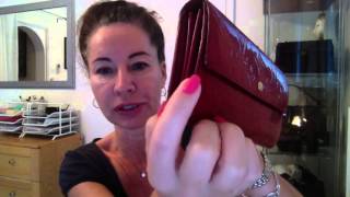 Wear & Tear: Louis Vuitton Vernis Sarah Wallet in Violette 