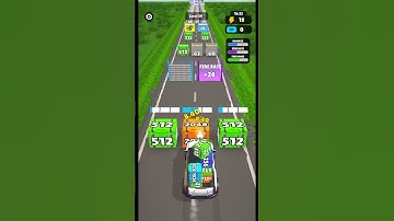 Car Rush 2048 Gameplay Level 39 (Android & ios) #gameplay #ios #android #level #shorts #reels #car