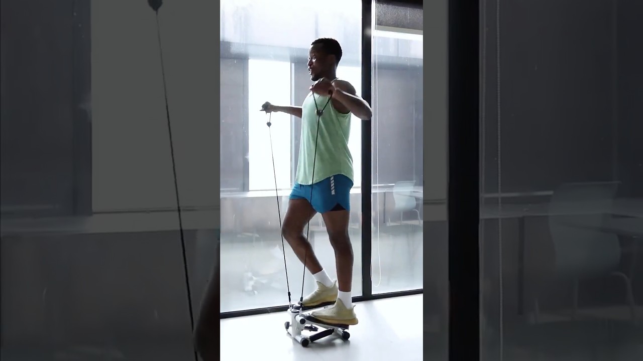 Mini-Stepper d'Appartement Avec Écran LCD Et Bandes D’élastiques