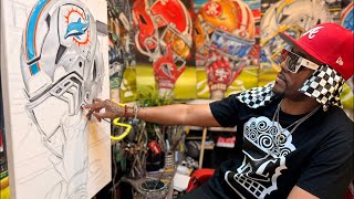 Dolphins… What do Full-Time Artist do? #artworkshop #trendingartist #artist  #workingartist