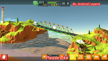 Build a Bridge Level 19 Android 3 star walk-through