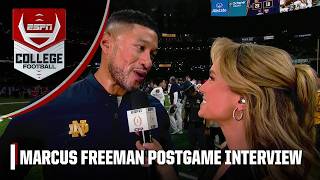 Marcus Freeman On Notre Dames Win Riley Leonard Will Find A Way Espn College Football