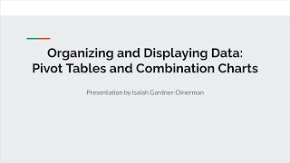 Excel Pivot Table + Combination Chart