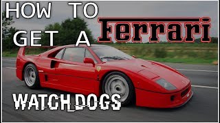 This is how to get the most expensive fastest and best handling car in
watch dogs ferrari f40, now basically you want unlock it first by
finding one o...