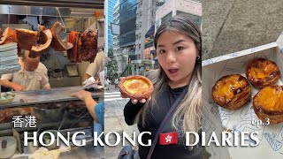 Hong Kong Vlog | Exploring central, roast meats, egg tarts & taking the peak tram to Victoria Peak !