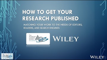 How to Get Your Research Published