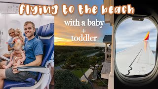 flying with a baby + toddler! PACK AND TRAVEL WITH ME! :)