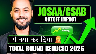 Big Rule Changed✅|Shocking Impact On JoSAA/CSAB Cutoff|JoSAA/CSAB 2026 Round Reduced Only 2