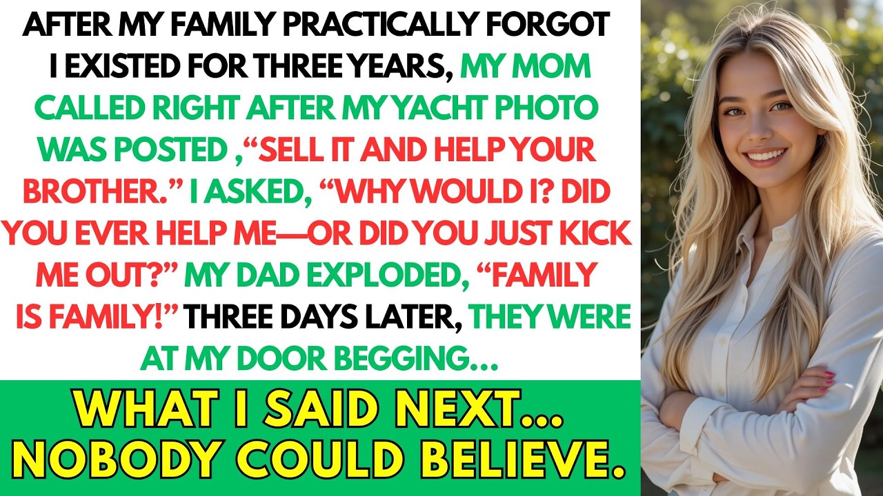 My Mom Called Right After My Yacht Photo Was Posted , After My Family Ignored Me For 3 Years...