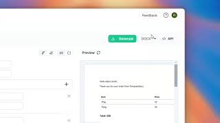 TemplateDocs demo | templatedocs.io