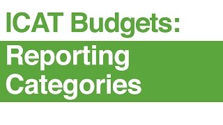 Icat Budgets Reporting Categories