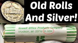 JACKPOT! I FOUND SILVER IN THESE UNSEARCHED ROLLS FROM THE 90s!