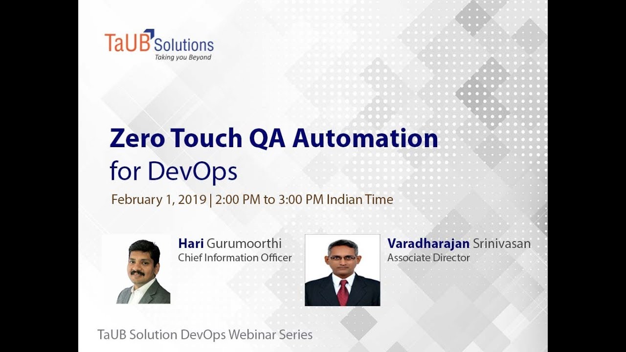 Zero Touch QA Automation Platform for DevOps - YouTube