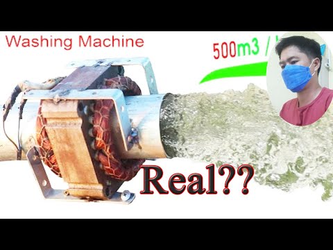 Real or Fake? how to make a high speed water pump from washing motor