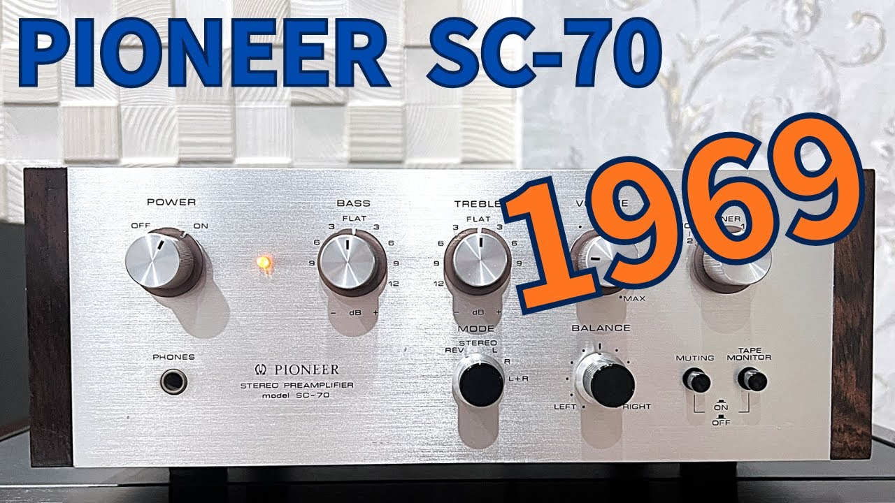 Pioneer SC-70】ヴィンテージプリアンプ コンパクト型のステレオ
