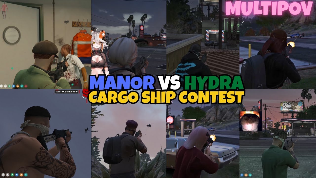 Manor vs Hydra Shootout for Cargo Ship Contest in Mirror Park | MULTIPOV | NOPIXEL 4.0 GTA RP