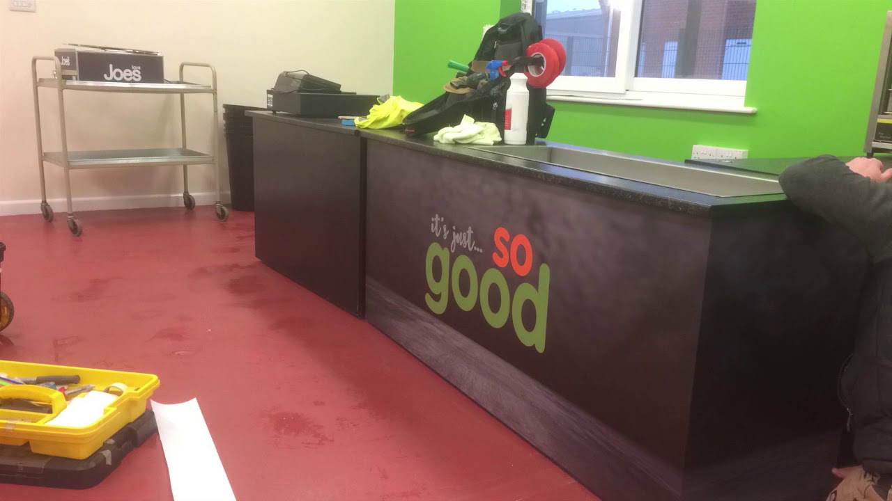 Vinyl Graphics Installation at Axe Valley Community College